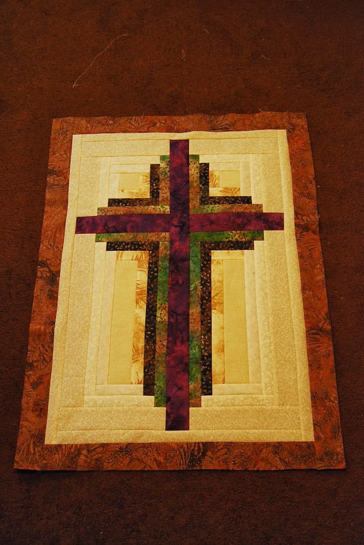 Sweet Seasons of Life: LOG CABIN CROSS with instructions