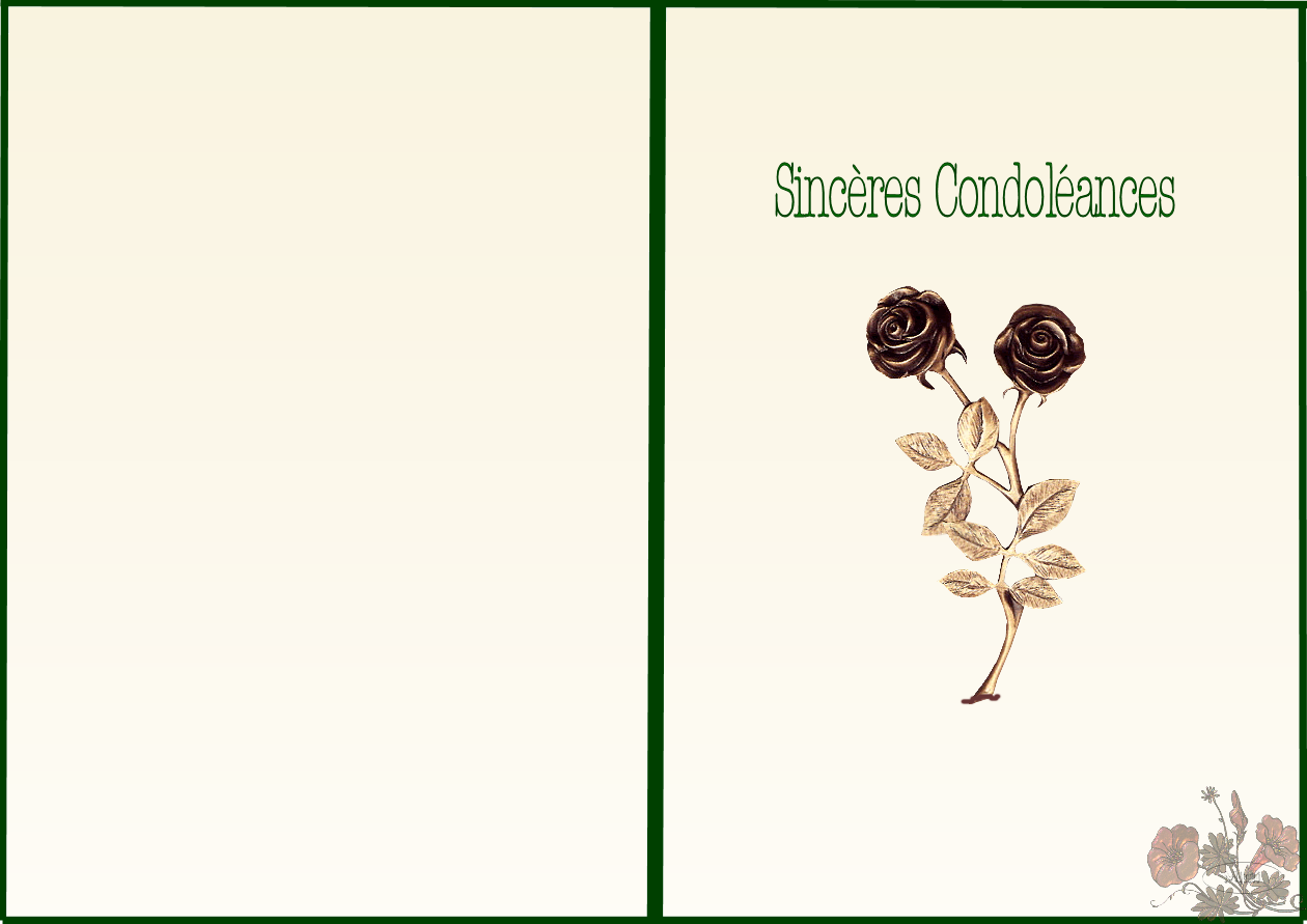 Carte Condoleances A Imprimer