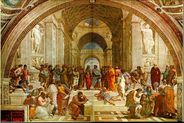 But have a look at Raphael's The School of Athens (1511):