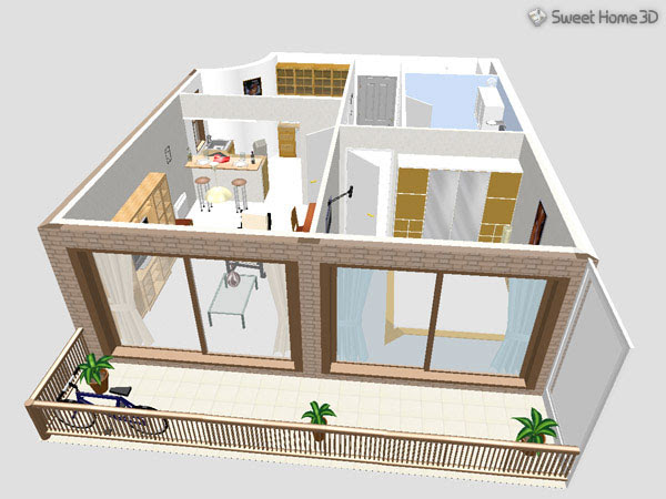 Download Sweet Home 3D 3.7 โปรแกรมออกแบบบ้าน 2D และ 3D อย่างรวดเร็ว ~ โปรแกรมฟรี