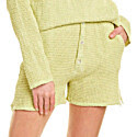 Selena Gomez wearing Donni. Waffle Henley Short