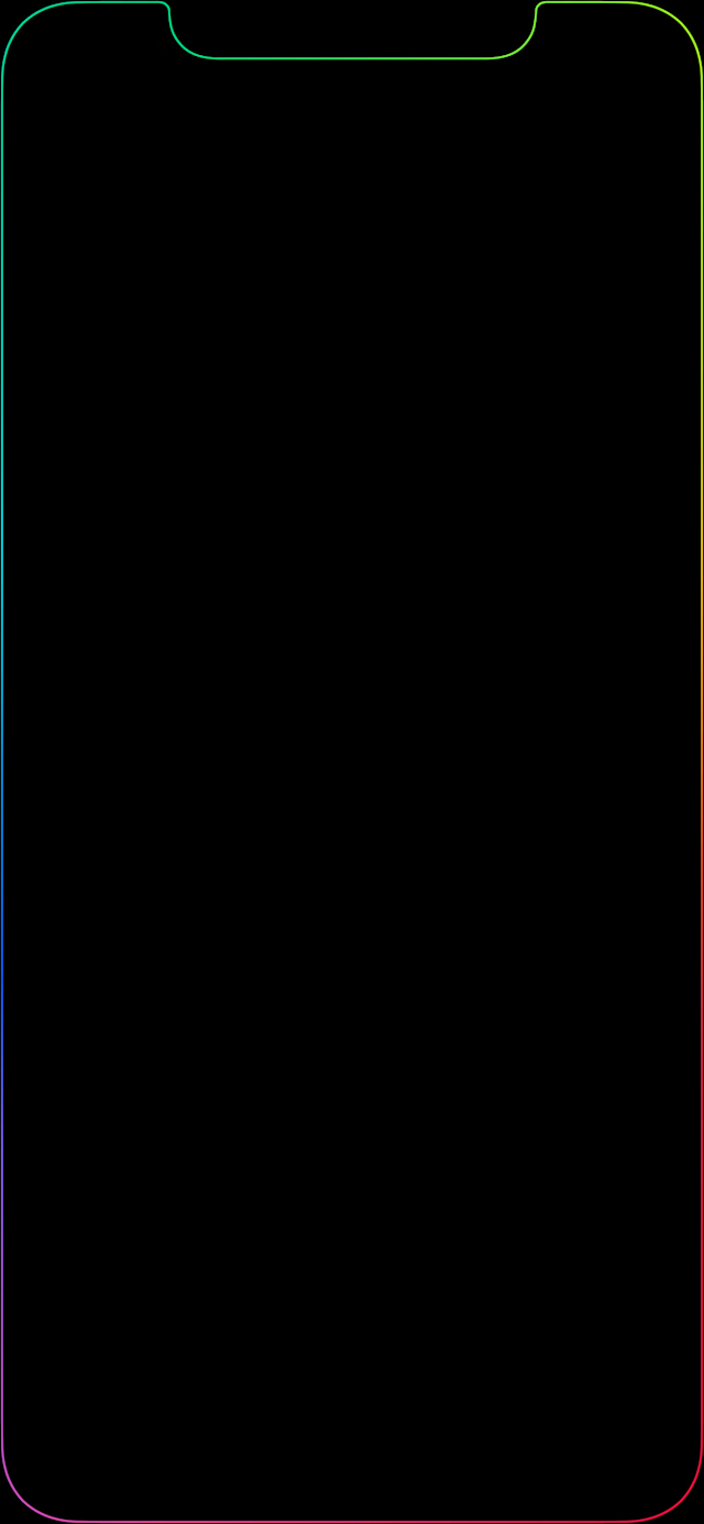Rainbow Edge Wallpaper Iphone Xr