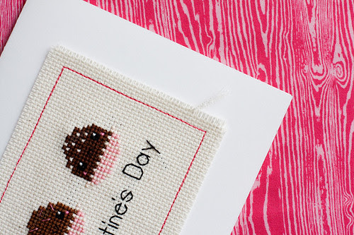 Valentine's Day Cross Stitch Card Tutorial - In Color Order