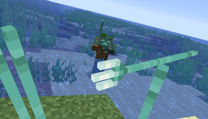 マインクラフト1 13 ドラウンドの特徴と行動パターン ドロップアイテムまとめ マイクラモール