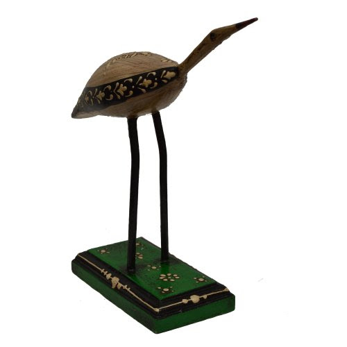 Statue en bois de la maison fait main indien idée de cadeau de décoration d'oiseau