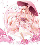 オリジナル 桜 着物 Pixiv年鑑 B