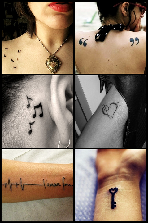 Cute girl tattoos aren't hard to find it's
