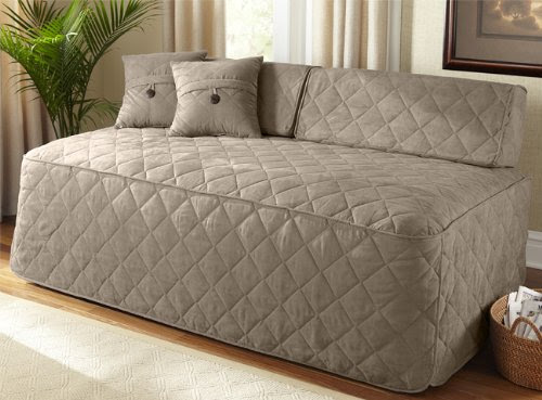 Country Suede Daybed Cover, Twin, Mushroom (Cover Only)