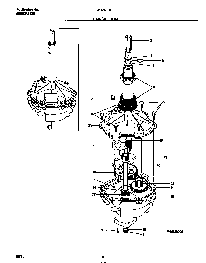 Frigidaire Gallery Washer Parts Diagram 864 x 1103 · 14 kB · png