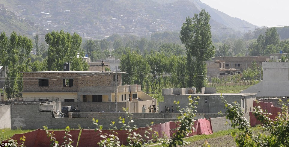 Success: Pakistani Army soldiers secure the compound where Al Qaeda leader Osama Bin Laden was killed by the U.S. military forces in an operation, in Abbotabad, Pakistan