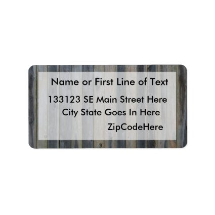 Wooden solid slat fence , perfect background custom address label