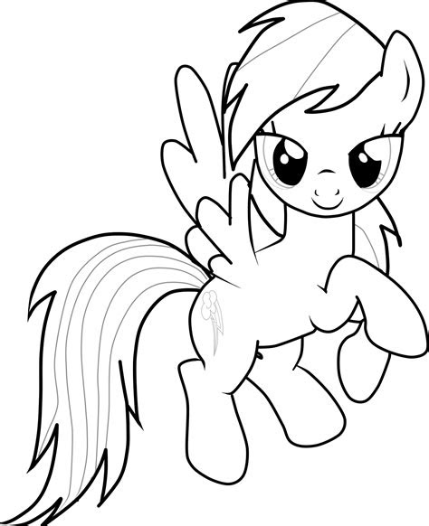  rainbow dash coloring pages to download and print for free