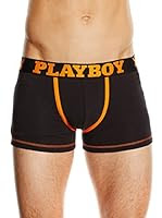 Playboy Bóxer (Negro / Naranja)