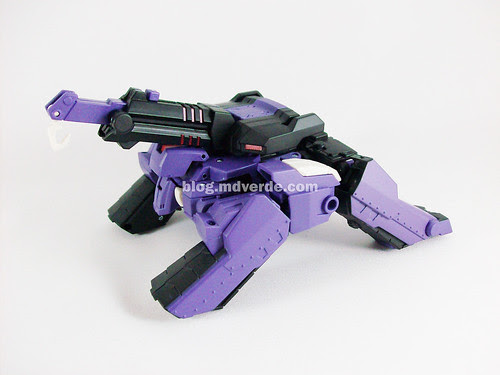 Transformers Shockwave Animated Voyager - modo grúa