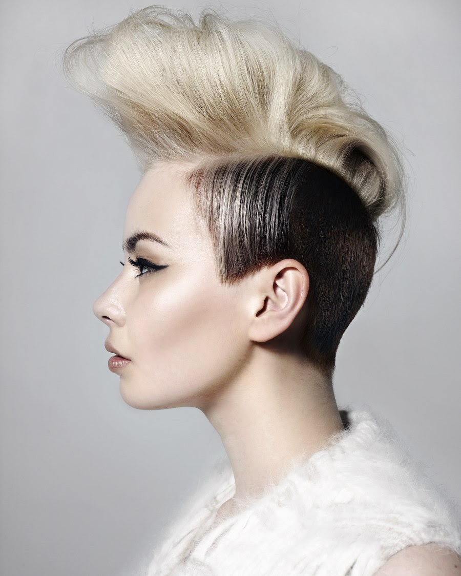 High rising Mohawk hairstyle | Punk style