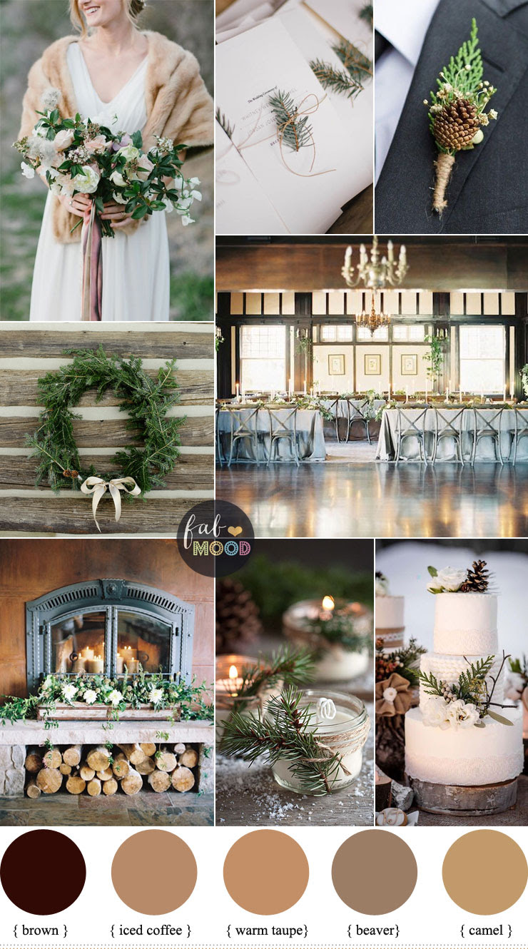 Rustic Winter Wedding in shades of neutral { Warm Taupe ...