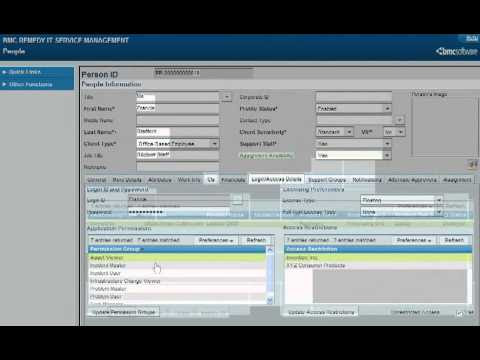BMC Remedy ITSM: Understanding People Profiles - YouTube