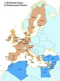 EuroMed map