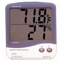 Digital Humidity Temperature Monitor Thermometer by Sper Scientific