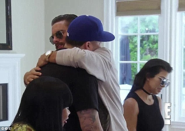 Awkward! Kourtney and Blac kept their heads down and did not embrace upon greeting at a barbecue thrown for Rob Kardashian during a recent episode of Rob & Chyna