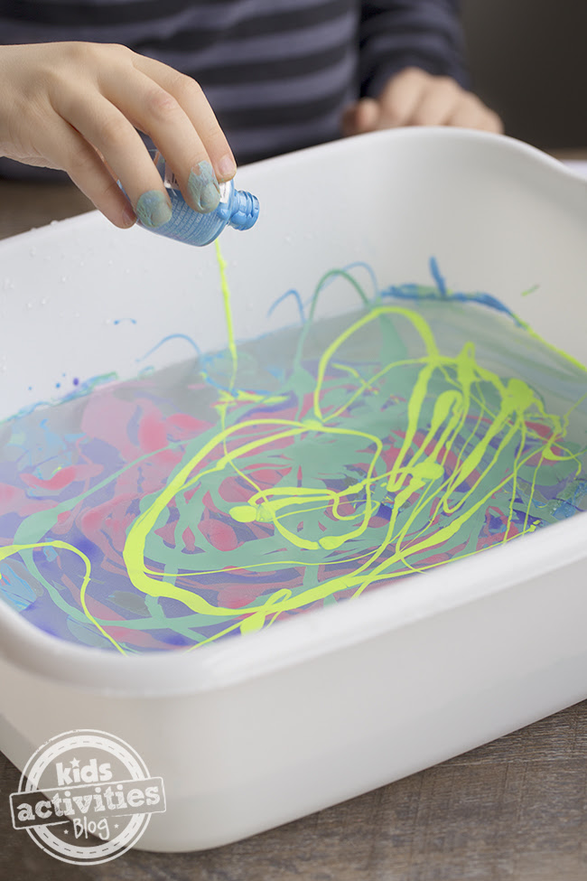 Marbled Easter Egg Art