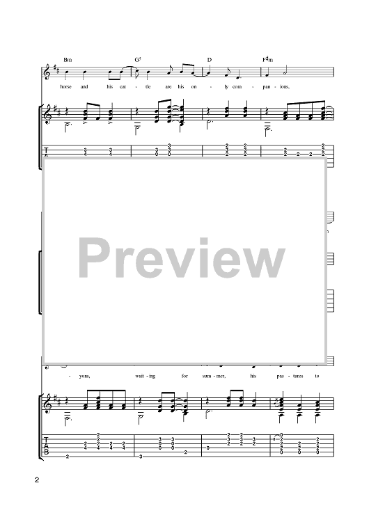 Sweet Baby James Quot Sheet Music By James Taylor For Guitar Tab Sheet Music Now