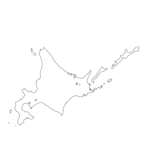 北海道地方 北海道の地図のイラスト ただ絵 Net 無料 商用可 Aiファイルも取り扱う フリーイラストサイト