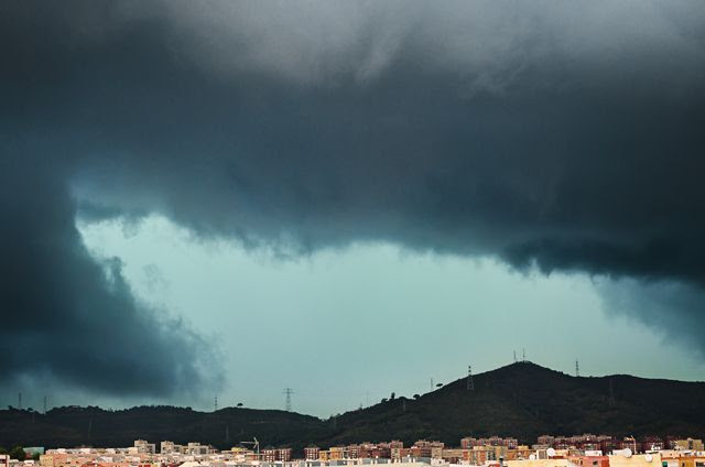 Stormy clouds, Barcelona, Spain [enlarge]