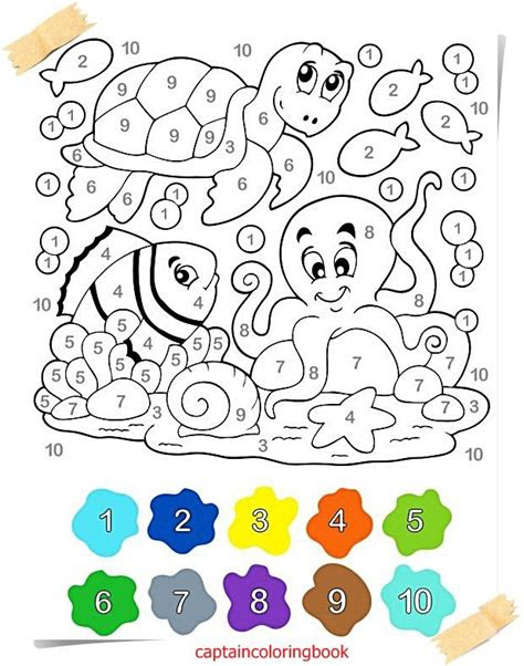  coloring page color by number free coloring pages atividades de