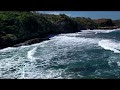 Relaxation Vacation to Klayar Beach and gong cave Pacitan to see beauty of the atmosphere of the waves East Java indonesia
