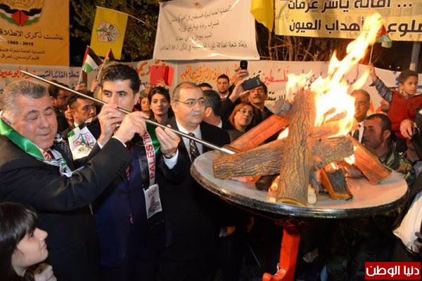 رئيس وزراء حكومة اقليم كوردستان يشارك في إحياء ذكرى انطلاقة الثورة الفلسطينية