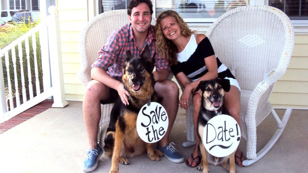 PHOTO: Jeff and Jodi Gillman and their dog Reuben, who has Hemangiosarcoma. 