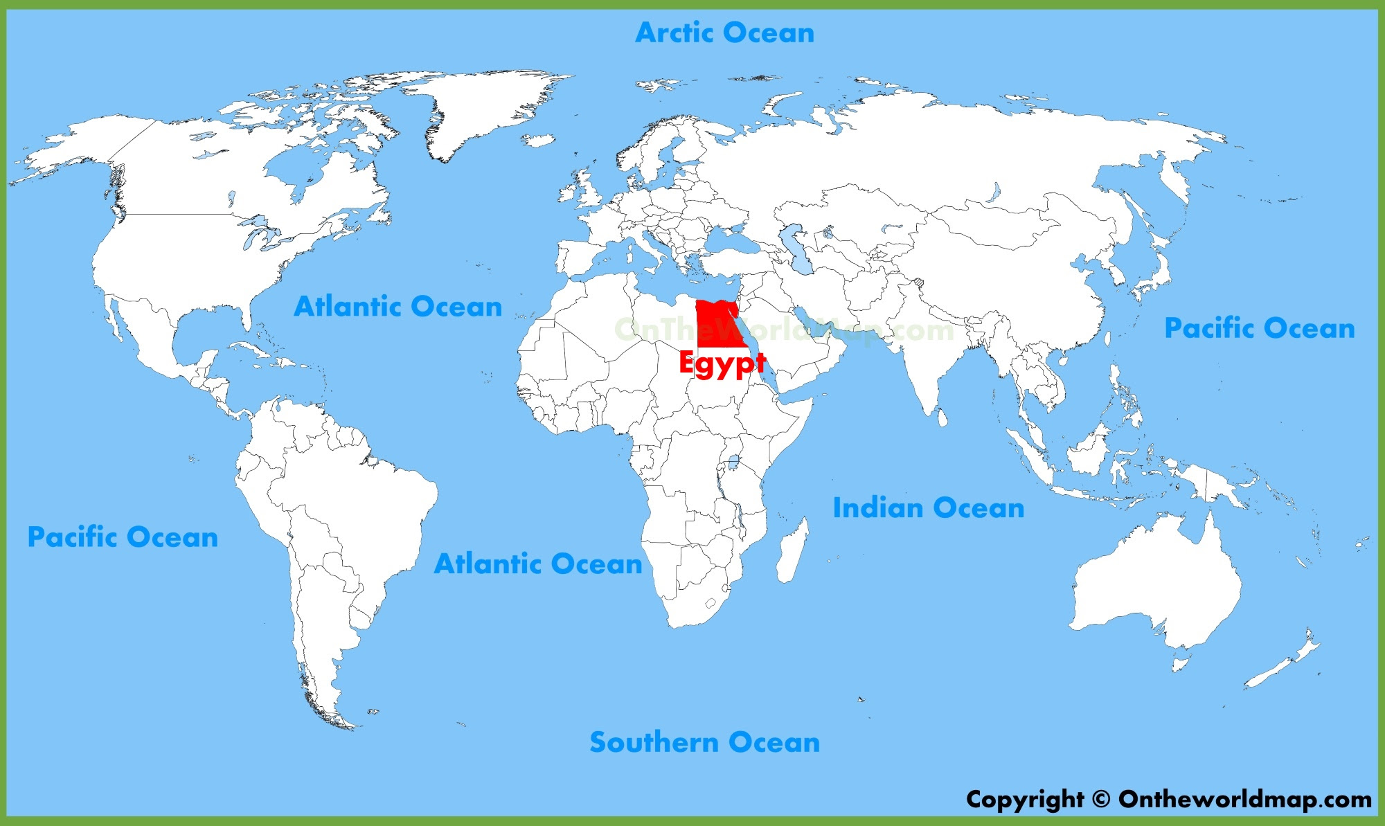 Cairo On World Map Egypt location on the World Map