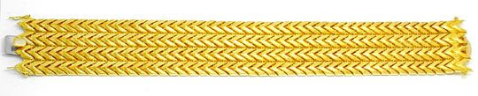 Originalfoto DESIGNER-GELBGOLD-ARMBAND TOP-GRAVUR 18K/750 2.900€ NEU