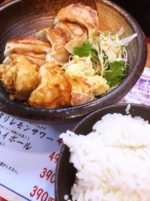 お得なランチ定食 餃子王 石橋駅のグルメ王に俺はなる