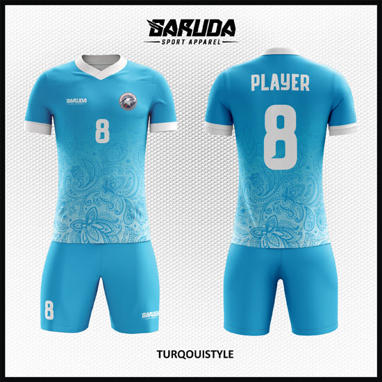 Desain Baju  Bola Futsal  Kode Turqouistyle Garuda Print 