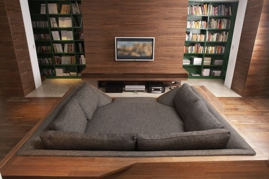 Living room "Couch bed lounge thing" | Interiors | Pinterest