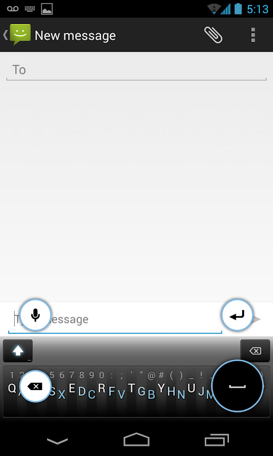 Minuum Keyboard - screenshot