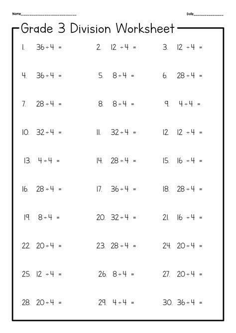  12 best images of fourth grade worksheets division with remainder
