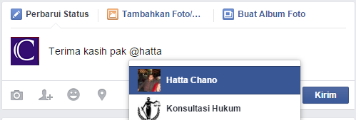 Cara Menandai Teman di Status, Komentar dan Foto Facebook