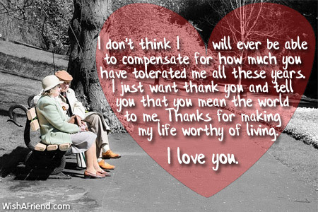 I don't think I will ever, Love Message For Wife