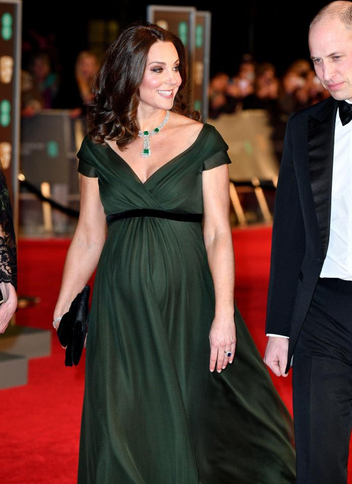Kate Middleton Shows Off Baby Bump at BAFTAs 2018 | Wedded Wonderland