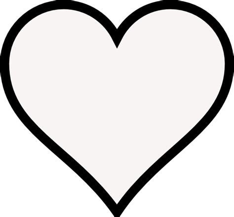  heart outline clip art at clkercom vector clip art online royalty