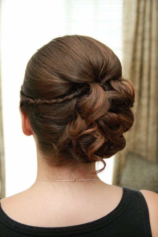 bridesmaids and flower girl hair on our special day