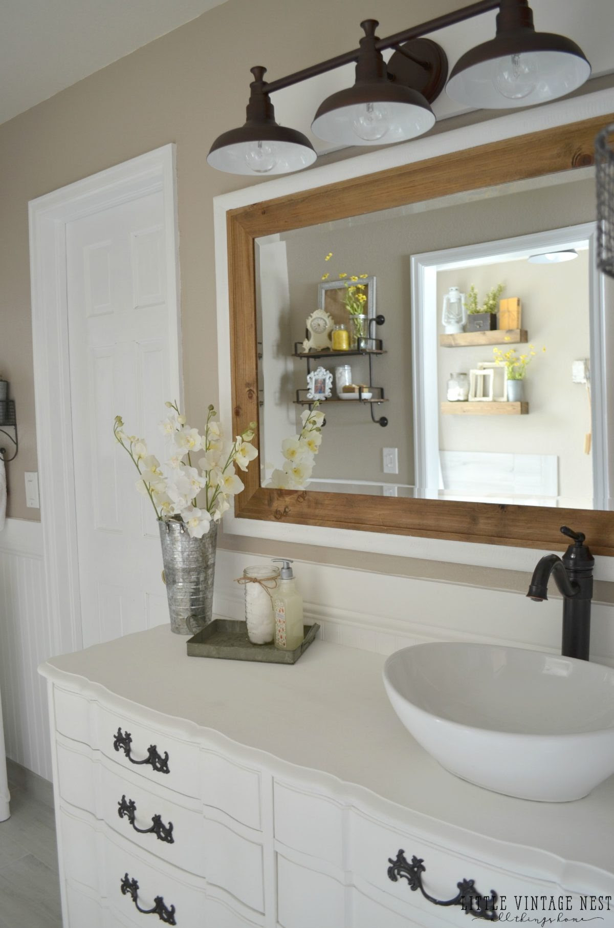 Farmhouse Master Bathroom Reveal - Little Vintage Nest
