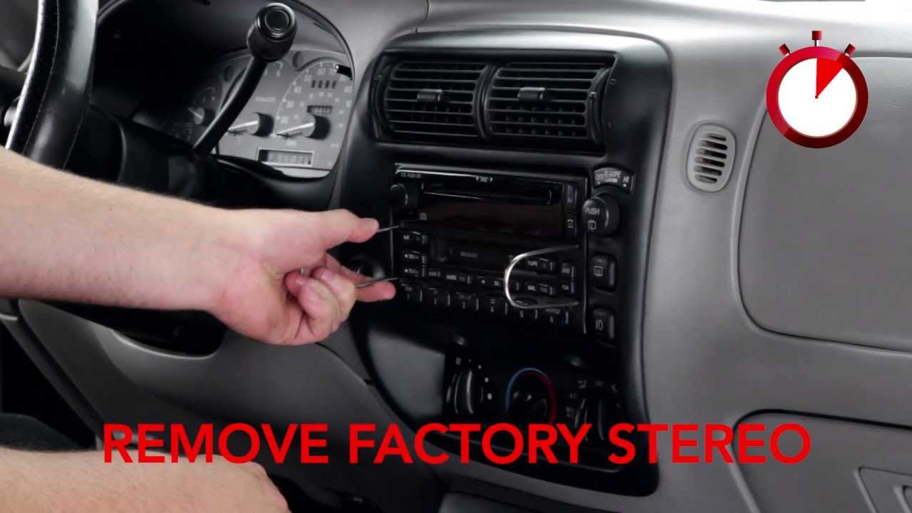 Full Stereo Installation in a Ford Explorer with Scosche FD2080 Dash
