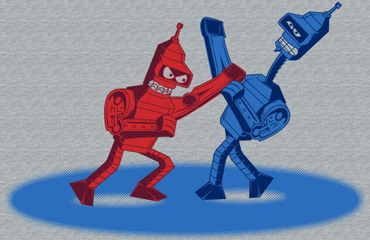 Futurama Shirt: Bend 'em! Flex 'em! Robots!