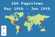 Locations of visitors to this page