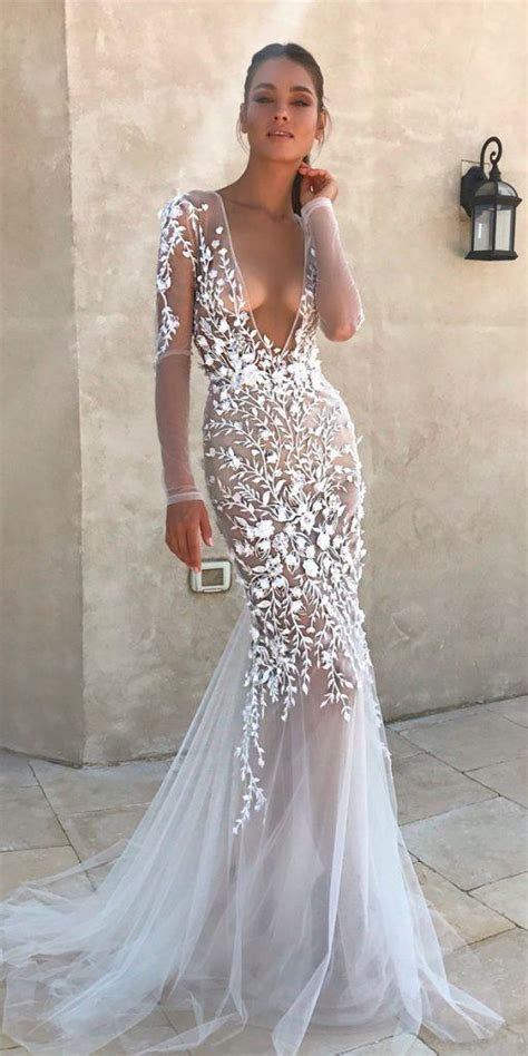 stunning long sleeve wedding dresses  brides