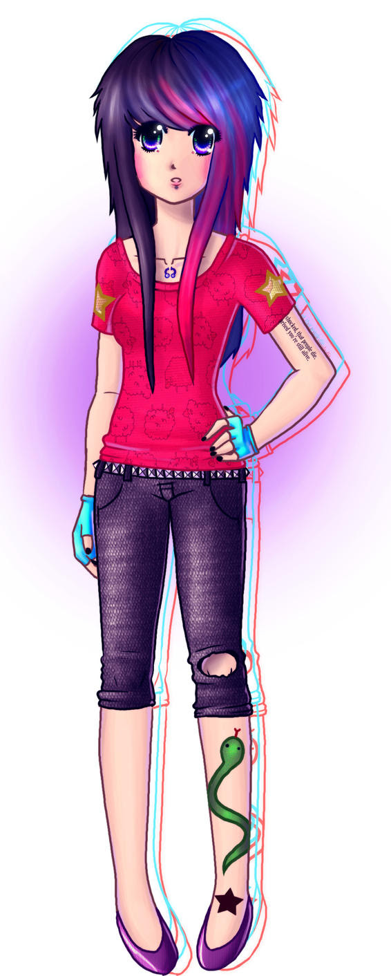 New OC- Cassie - chest tattoo